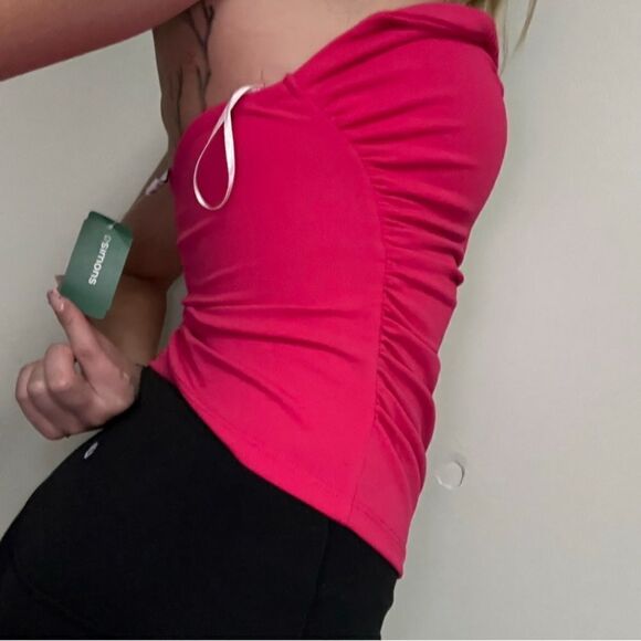 NWT! Pink Only Bar-Structured Bustier Top - Picture 3 of 4